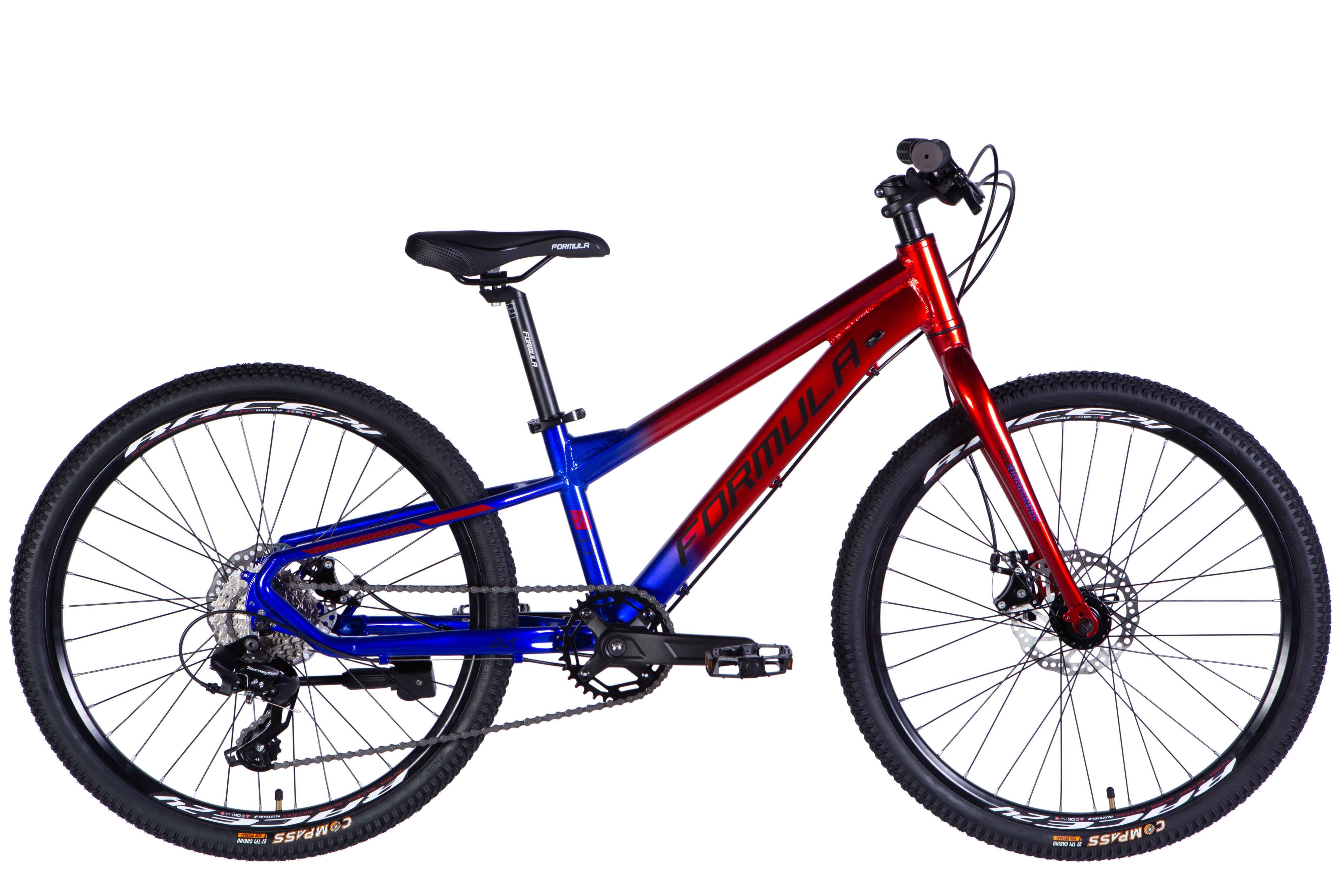 Велосипед Formula F-1 DD CS Al 24"/11" 2025 Красный/Синий (50000390)