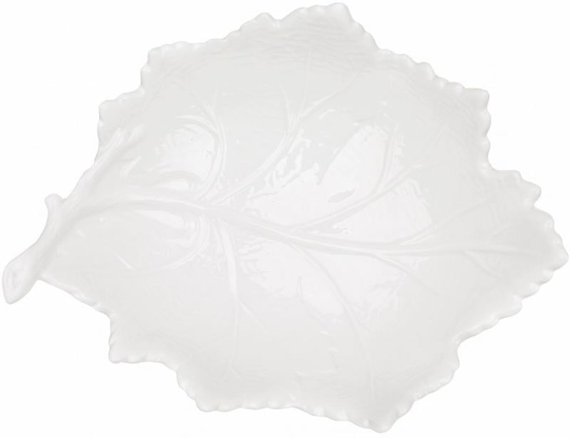 Салатник фарфоровый 30,3х23 см 2 шт. White Leaf