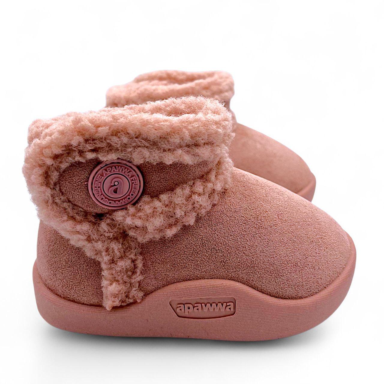 Угги для девочки зимние Apawwa р.22 Розовый (VM1109)