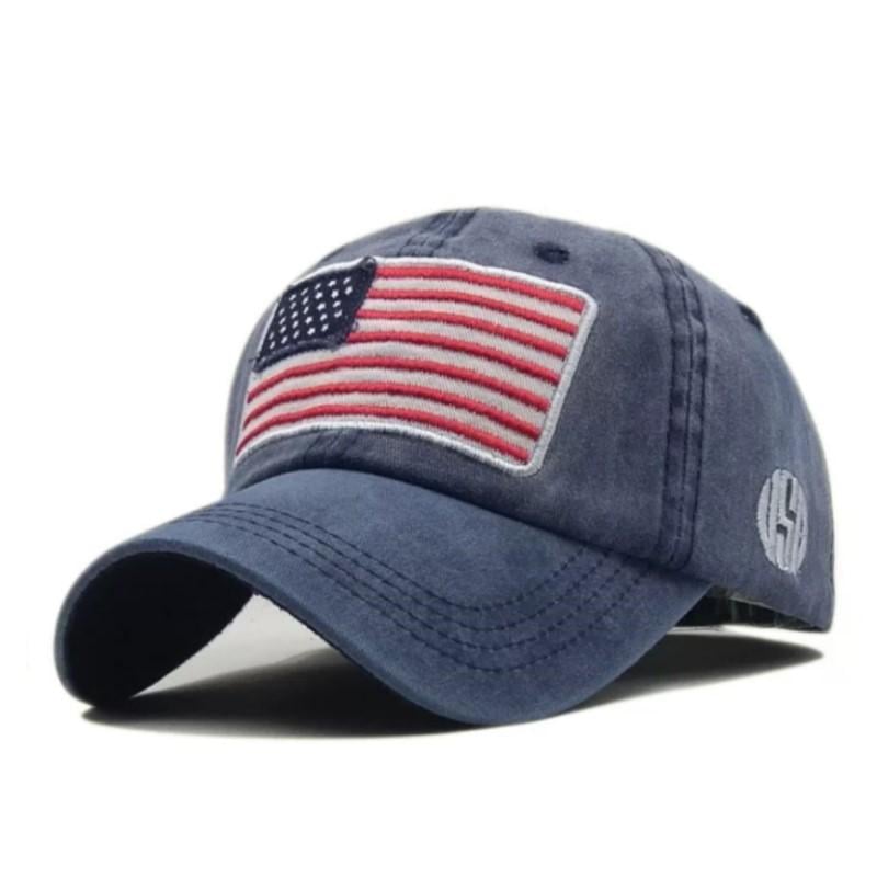 Кепка бейсболка флаг Америка USA унисекс Синий