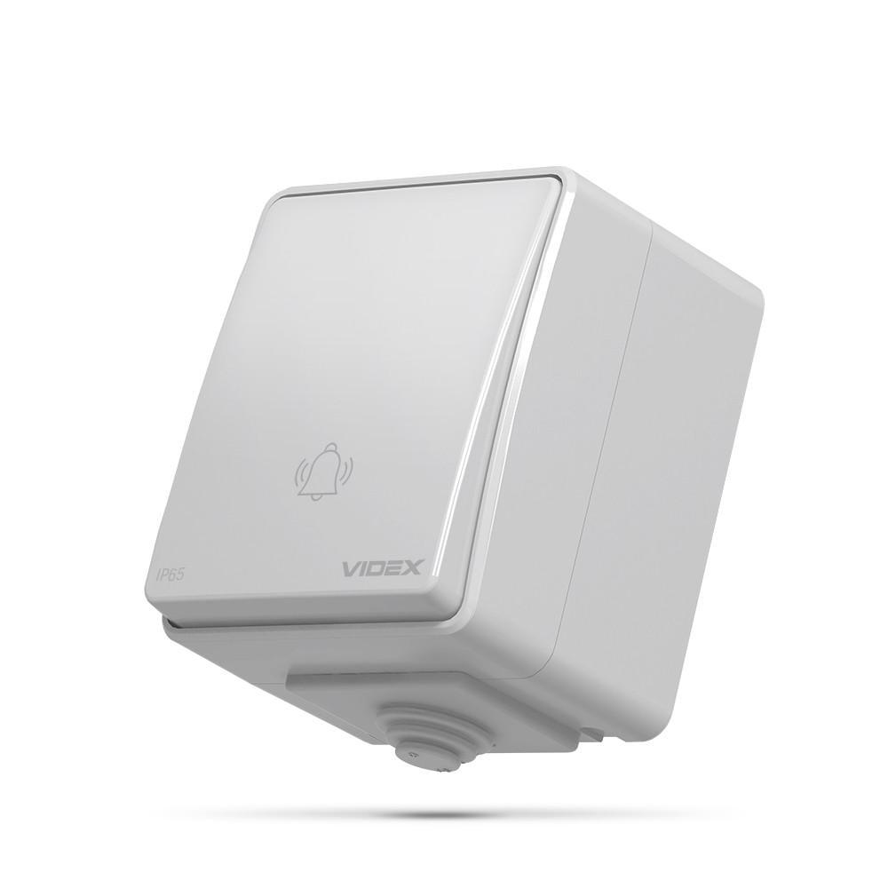 Кнопка звонка серая IP65 VIDEX BINERA VF-BNW11DB-G Кнопка звонка серая IP65 VIDEX BINERA VF-BNW11DB-G