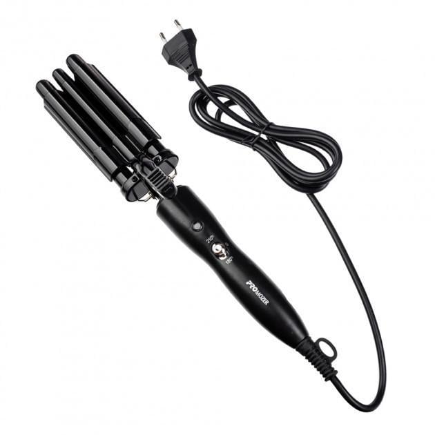 Плойка для волос тройная Pro Mozer MZ-6621 Черный