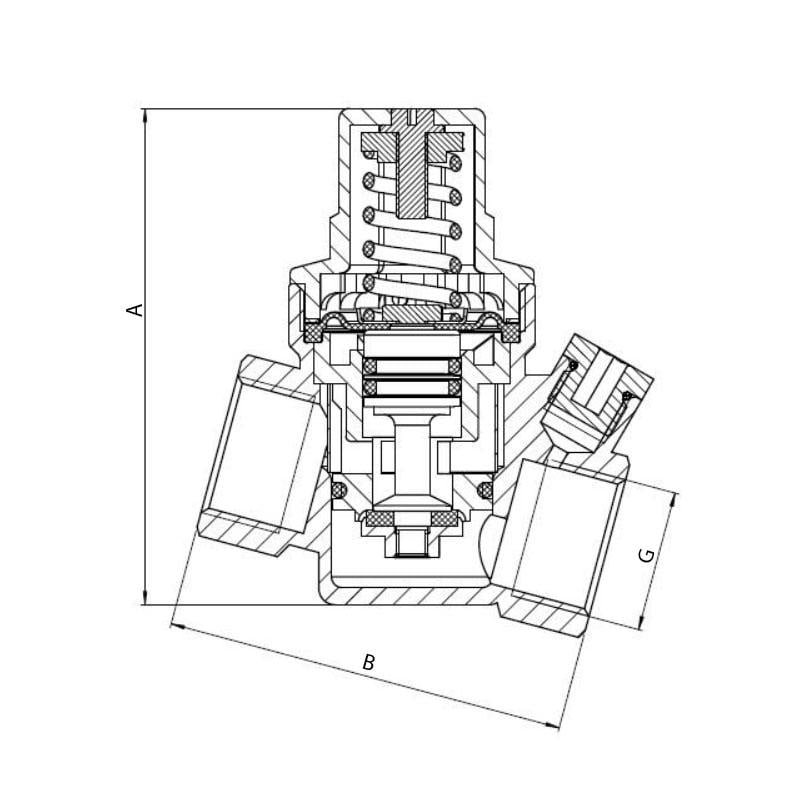 Редуктор давления KOER KR.1253 1/2" (KR2665) - фото 3 Редуктор давления KOER KR.1253 1/2" (KR2665) - фото 3