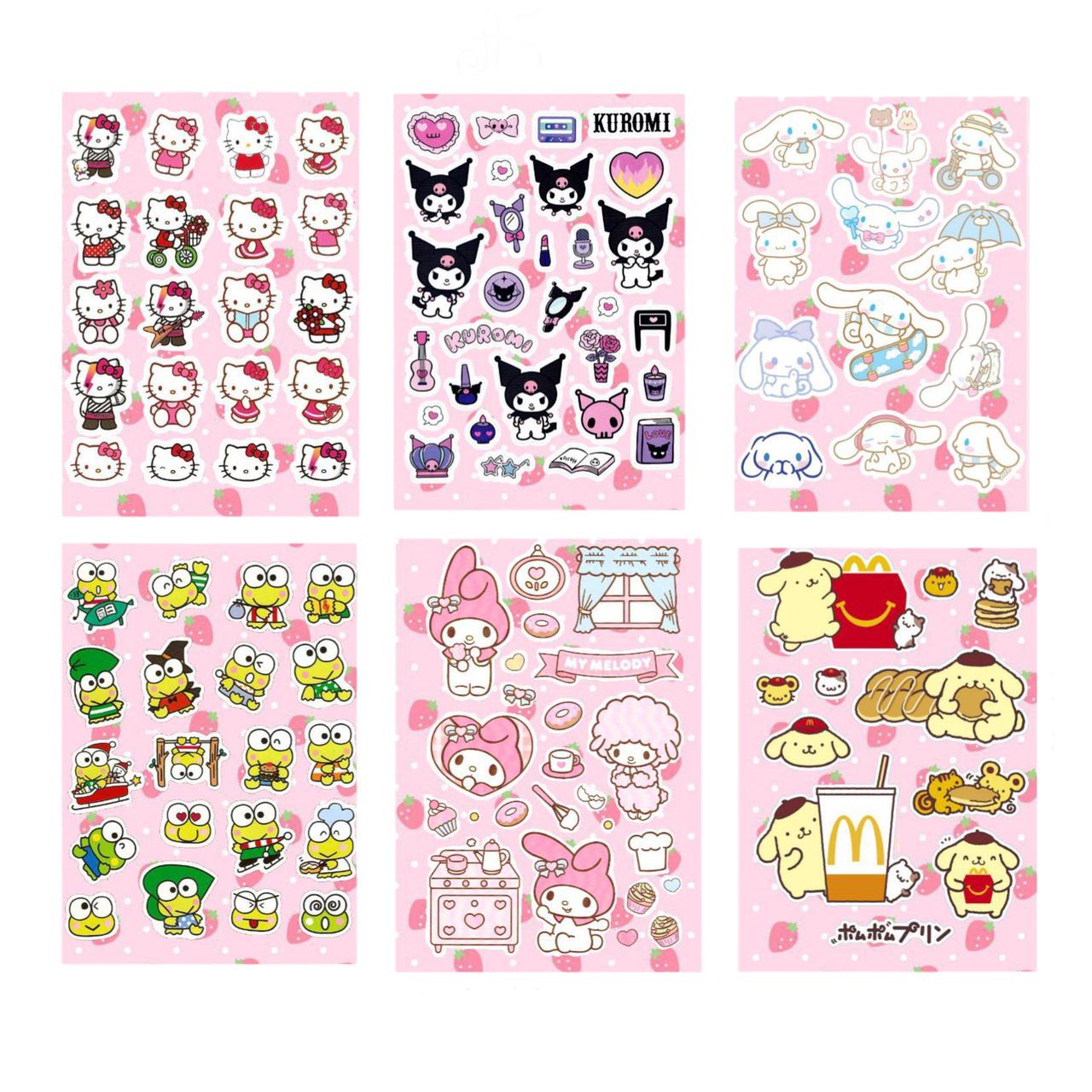 Набор чиби наклеек Стикерпак Hello Kitty DIY вырезания