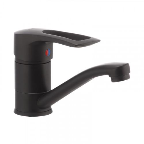 Смеситель для умывальника Haiba HANSBERG 004 излив 15 см Черный (HB0185)