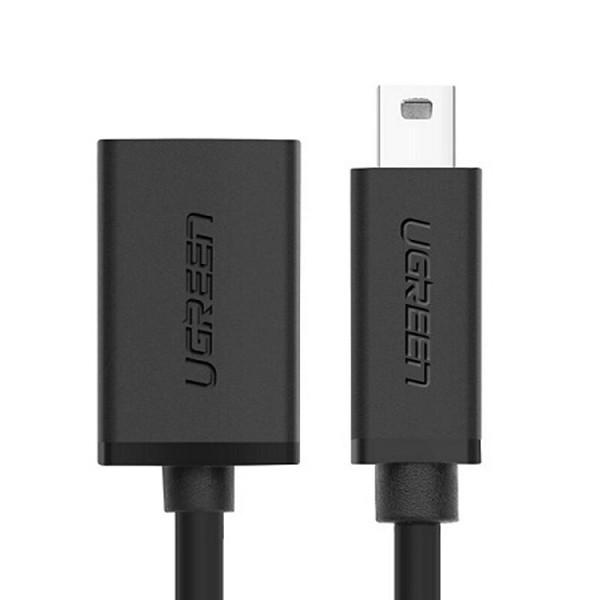 Кабель-адаптер Mini USB OTG Ugreen US249 12 см Черный - фото 3