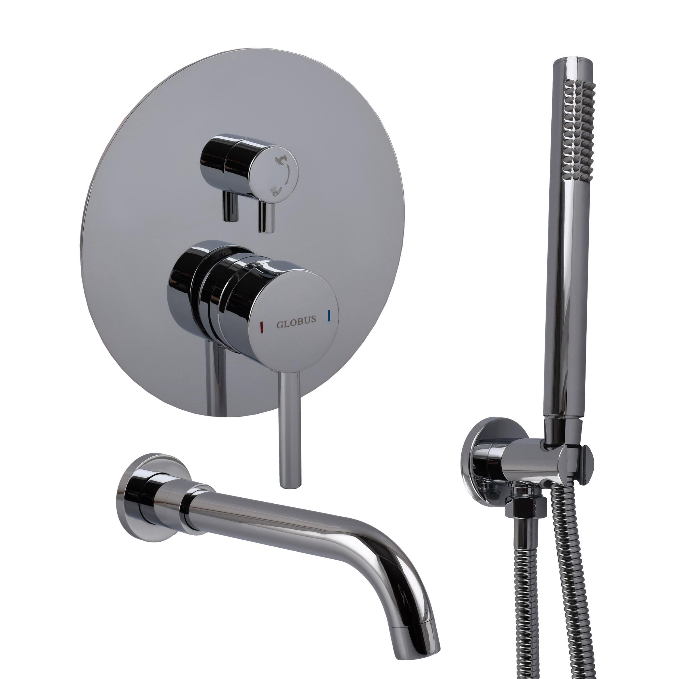 Смеситель для ванной встраиваемый Globus Lux LAZER Pro GLPR-202-00-SMART с ручной воронкой (000032046)