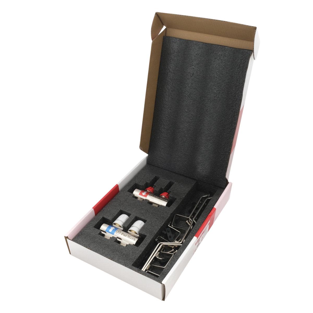 Коллектор Polmark 1x3/4 2 выхода с термоклапанами и расходомерами PBMF102 - фото 3 Коллектор Polmark 1x3/4 2 выхода с термоклапанами и расходомерами PBMF102 - фото 3