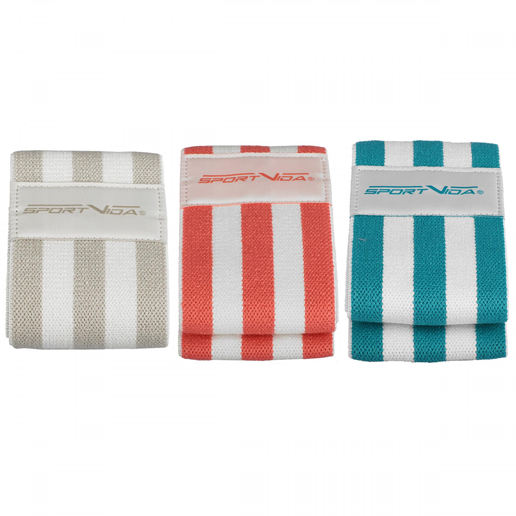 Резинка для спорта SportVida Hip Band 3 шт. из ткани (21453)