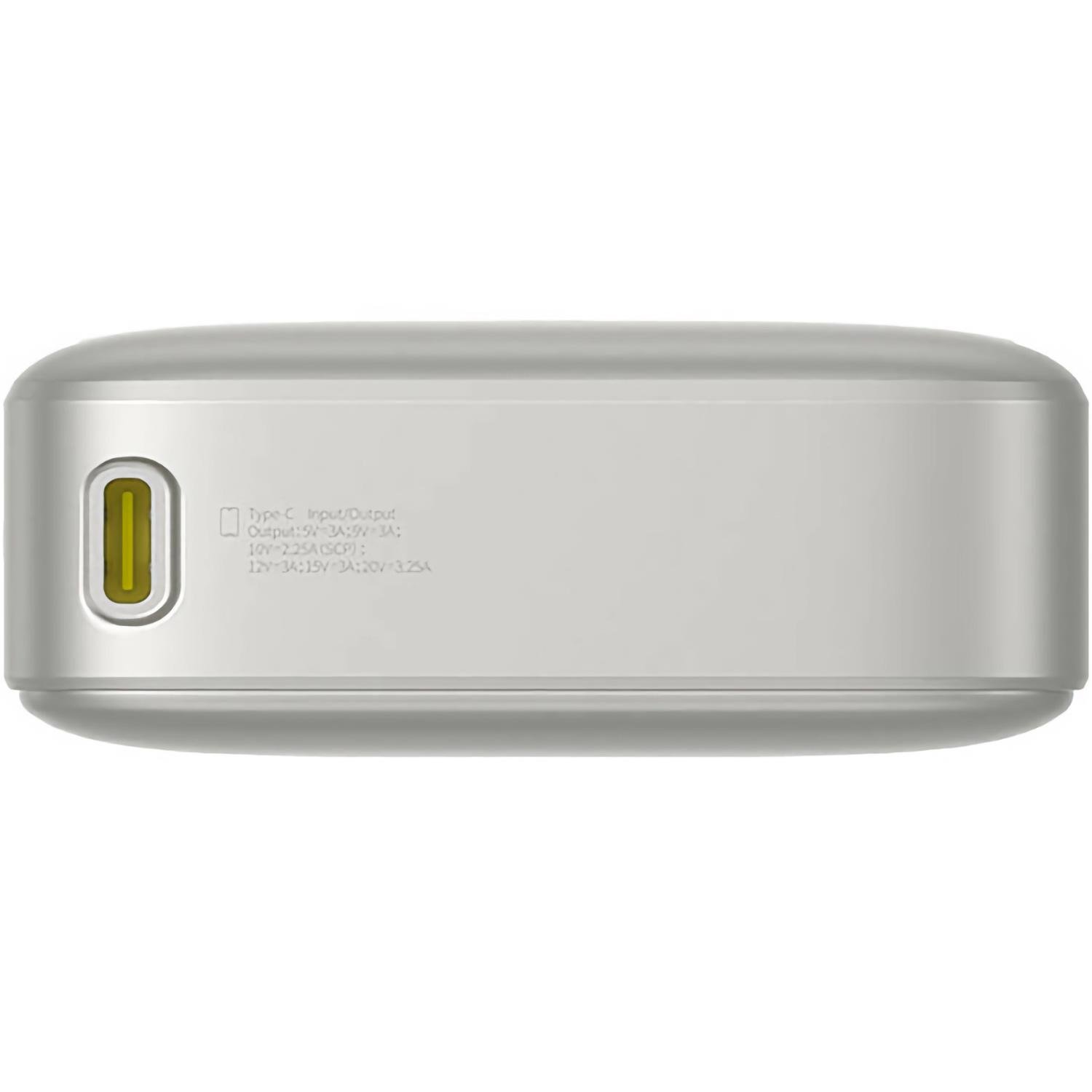 Повербанк BASEUS Free2Pull with Retractable Cable 20000 mAh 65W P10073700843-00 Lunar Gray - фото 5 Повербанк BASEUS Free2Pull with Retractable Cable 20000 mAh 65W P10073700843-00 Lunar Gray - фото 5