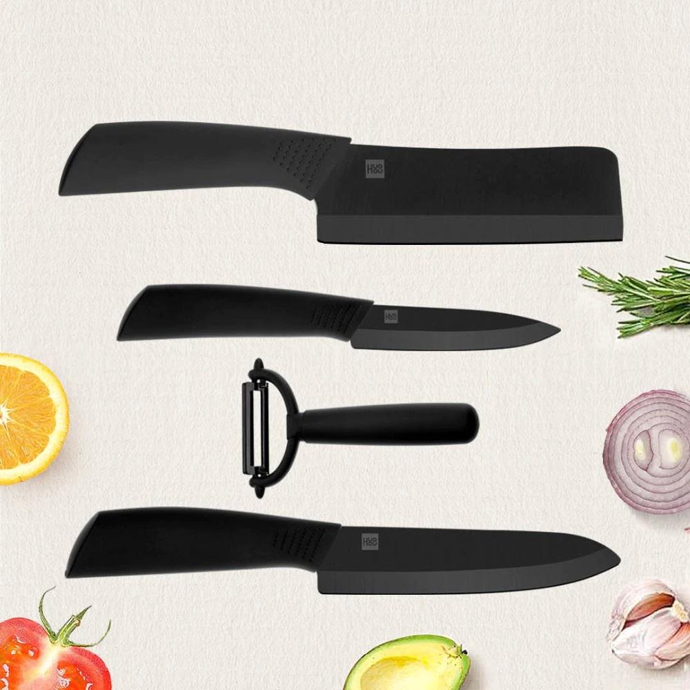 Набор ножей c подставкой HuoHou Nano Ceramic Knifes Set 4в1 and Stand (HU0063) - фото 3