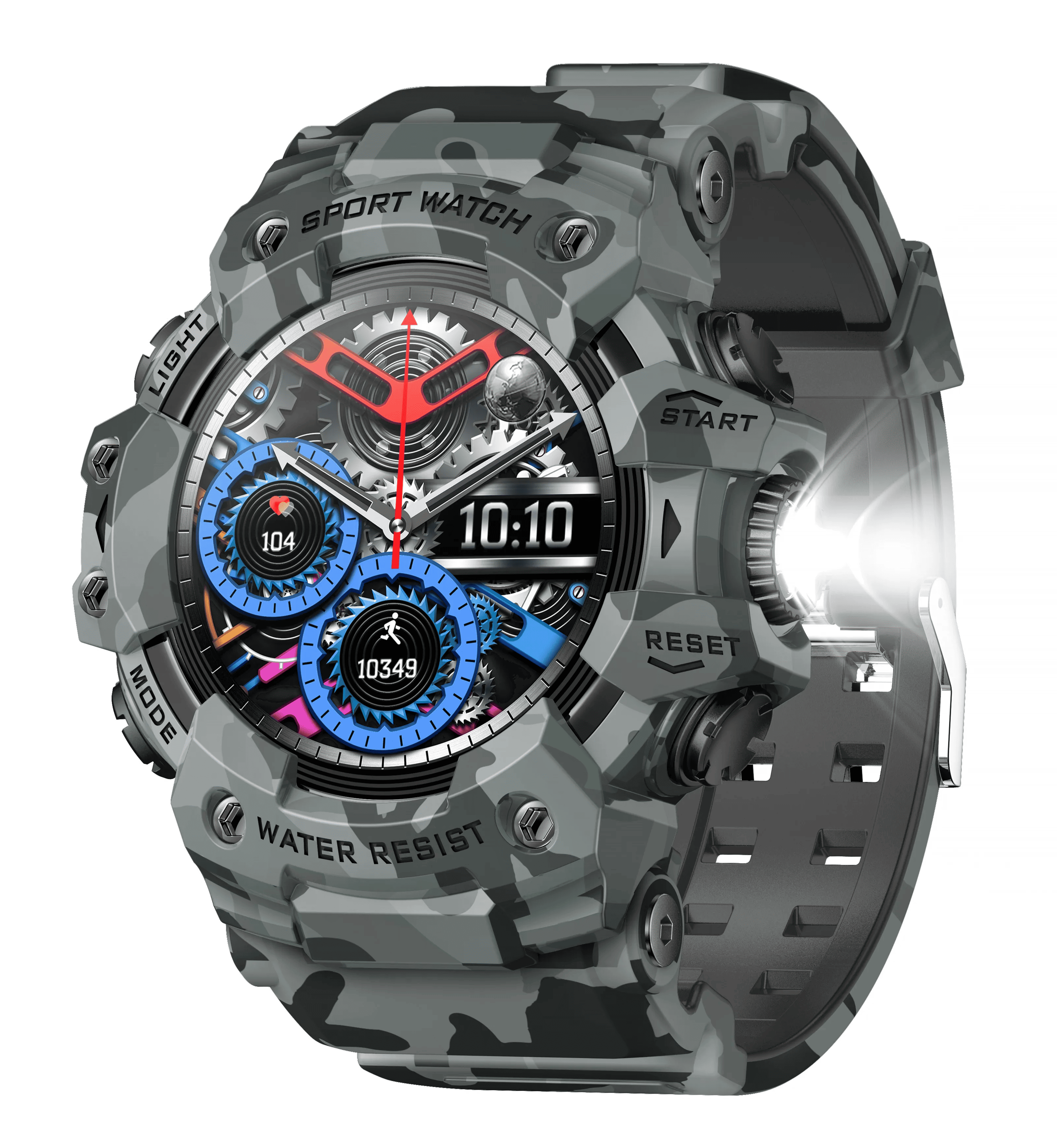 Смарт-годинник Military Watch LC Haki 21 компас/ліхтарик/дзвінки/IP68 - фото 2 Смарт-годинник Military Watch LC Haki 21 компас/ліхтарик/дзвінки/IP68 - фото 2