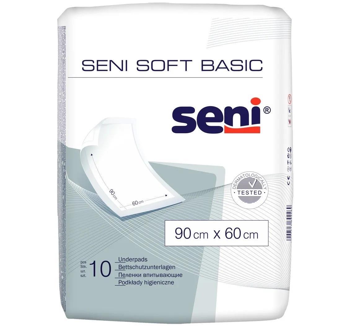 Пеленки Seni SOFT BASIC 60x90 см 10 шт.