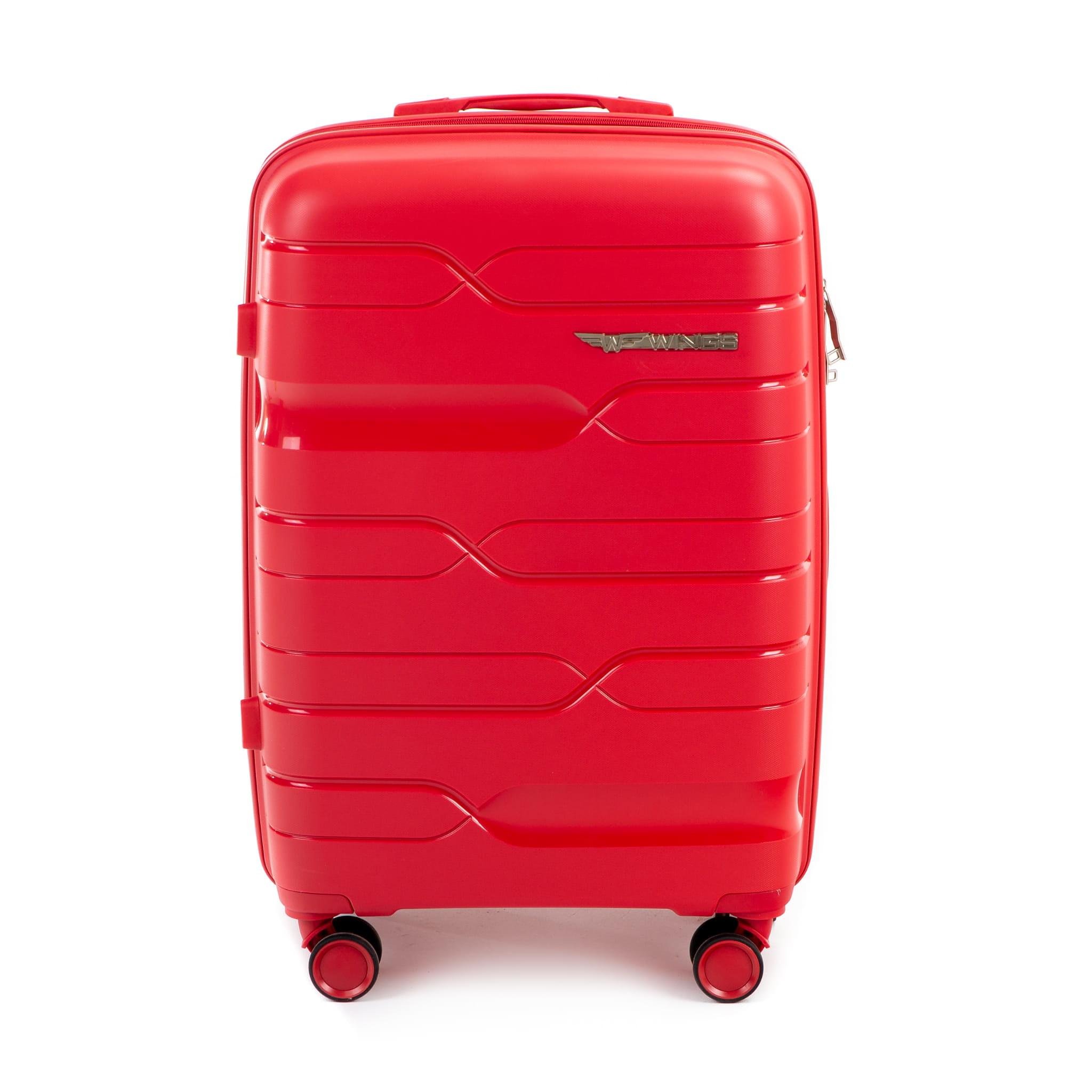 Чемодан пластиковый Wings PP08 средний Красный - фото 3