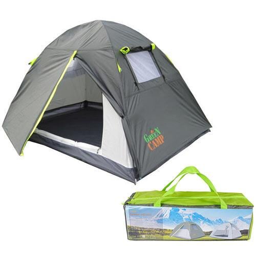 Палатка 3-местная Green Camp Camping-3 GC1012/N3 Серый (GC1012/N3)