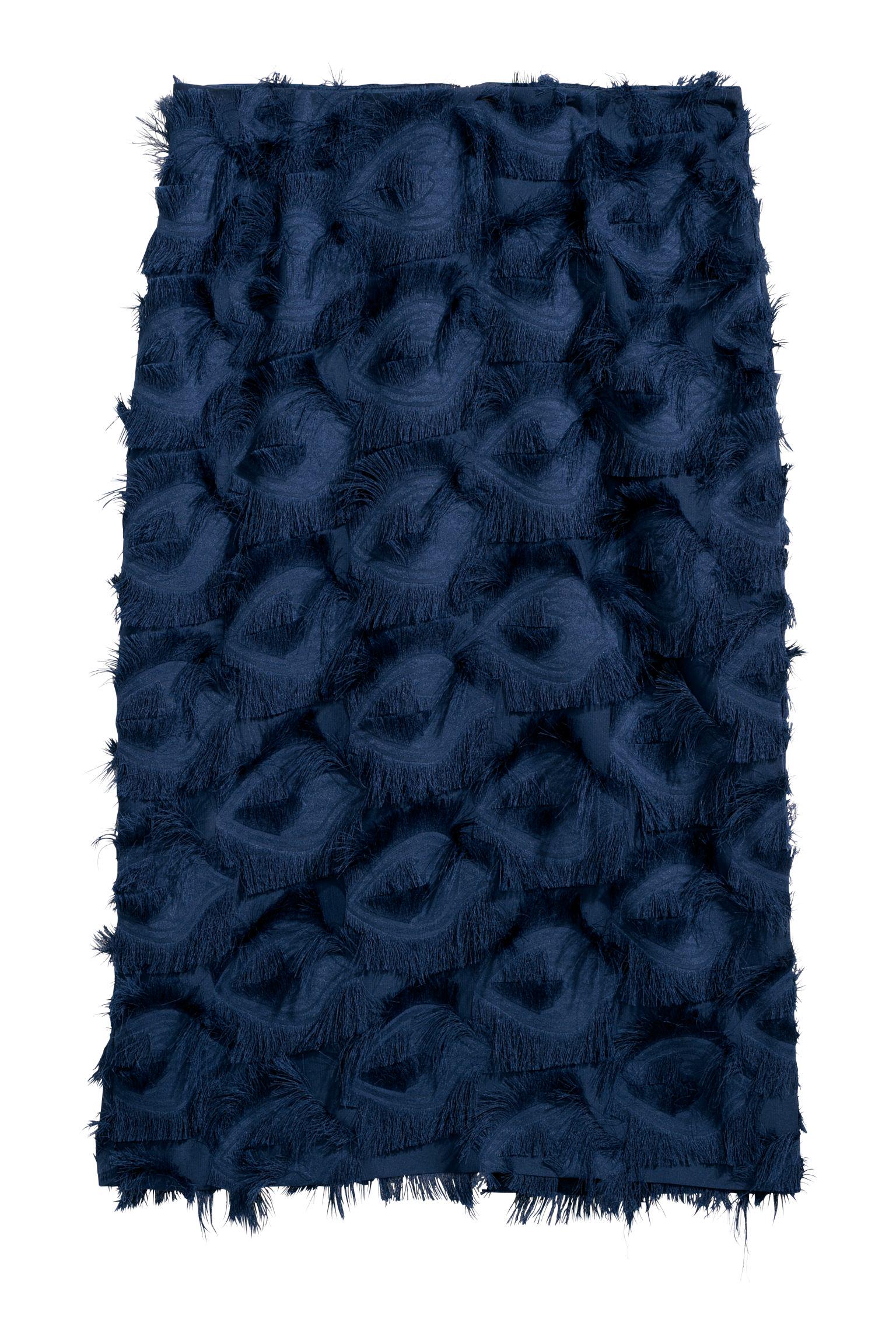 Юбка с бахромой р. 34 Синий (6049927log)