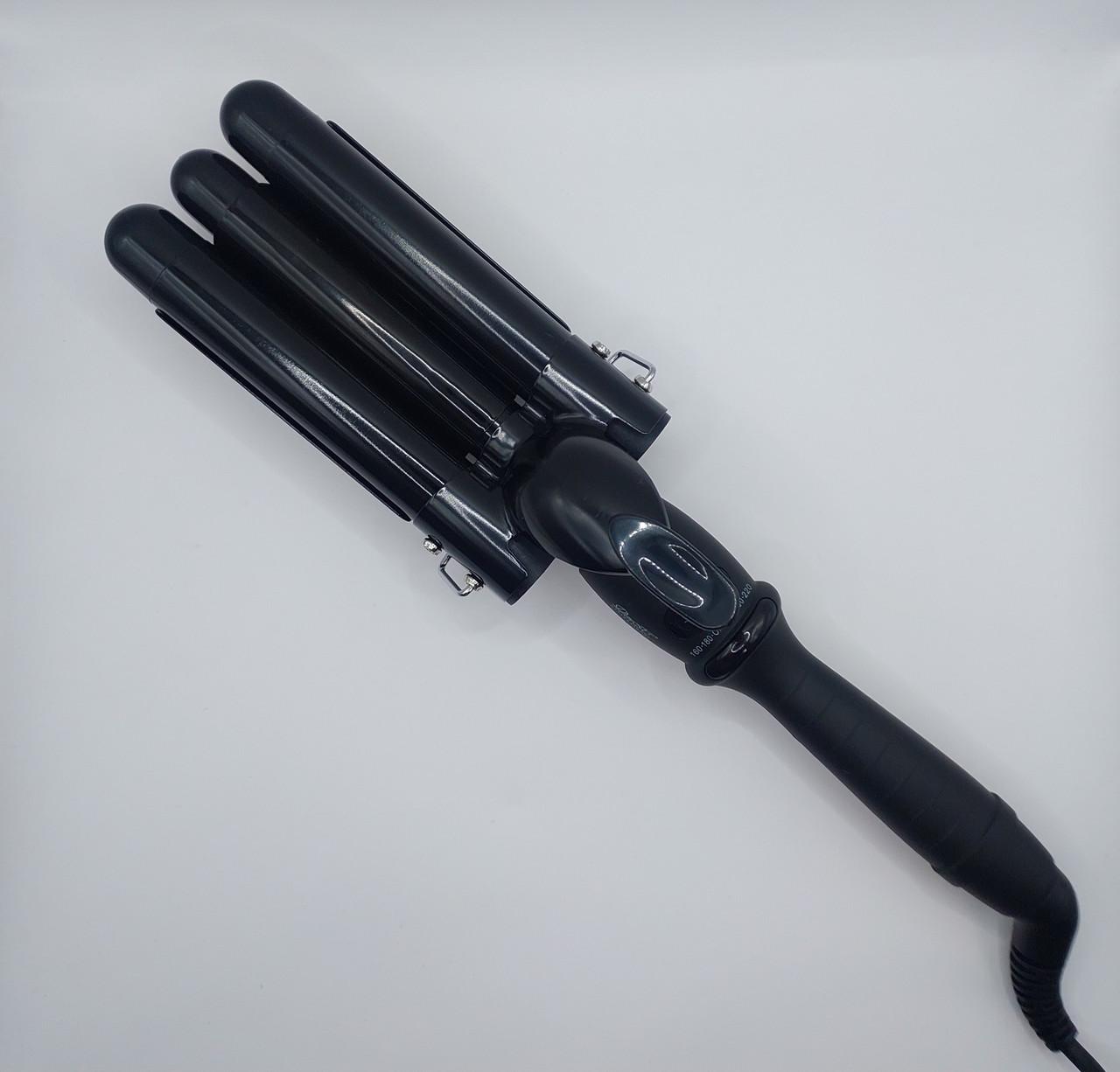 Плойка тристулка ДенІС professional титано-турмалінова d 25 мм (1453069961) - фото 7 Плойка тристулка ДенІС professional титано-турмалінова d 25 мм (1453069961) - фото 7