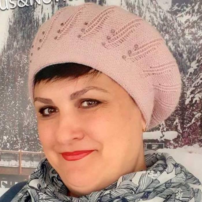 Берет Lirus Арника шерстяной двойной двойной Розовый (87671)