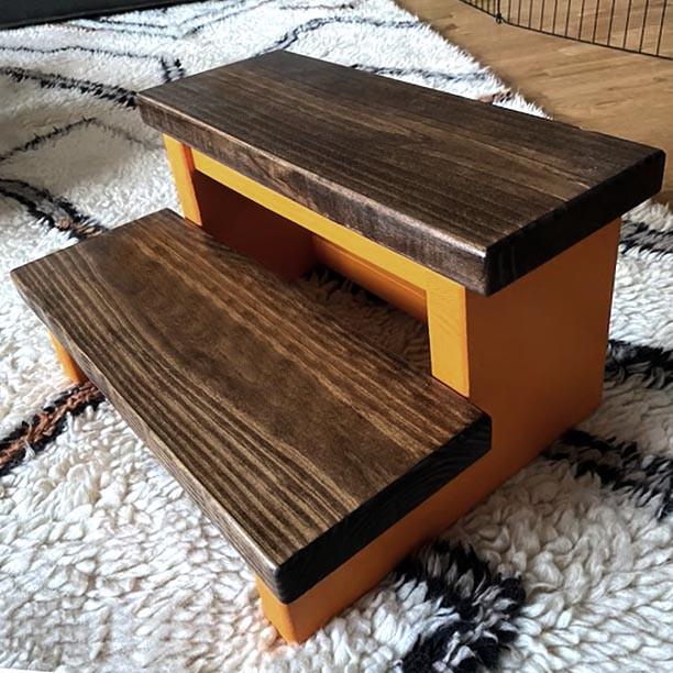 Скамейка-ступенька из дерева Редривер Грейпфрут/Капучино (ССТ-00215409)