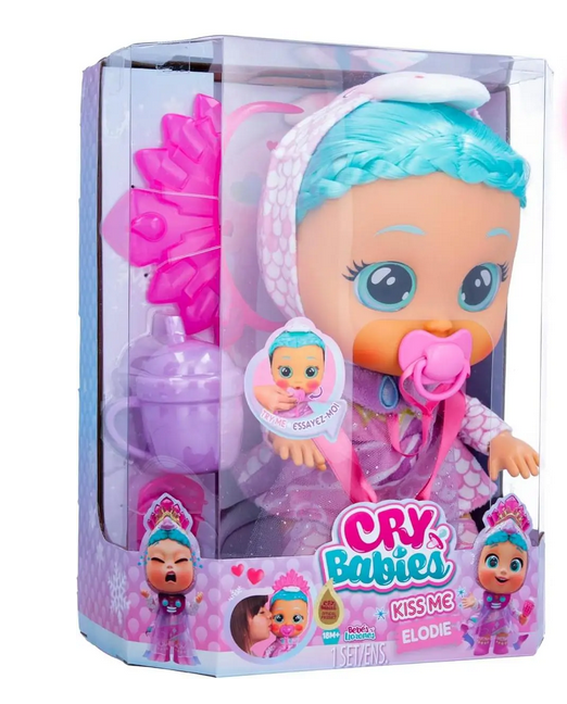 Лялька Cry Babies Kiss Me Princess Elodie Край Бебі Плакса Принцеса Елоді Поцілуй мене