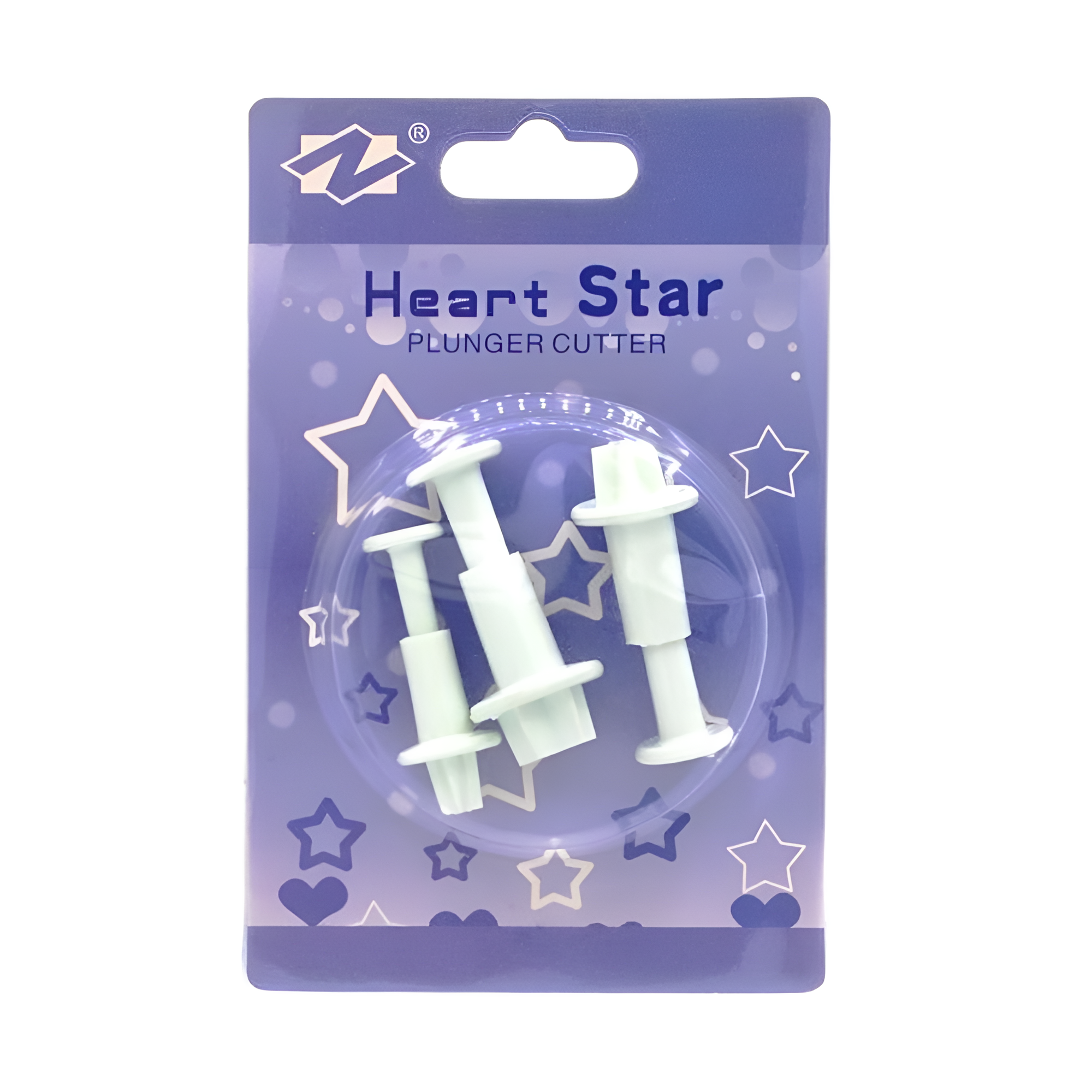 Набор кондитерских плунжеров N Heart Star R32652 Звездочка для печенья и мастики 3 шт. 14х9 см Белый (622297) Набор кондитерских плунжеров N Heart Star R32652 Звездочка для печенья и мастики 3 шт. 14х9 см Белый (622297)