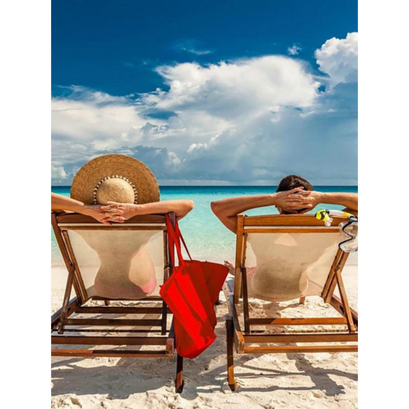 Алмазная мозаика Strateg Премиум Отдых на пляже 40x50 см (Str-GC86028)