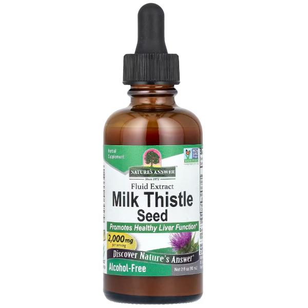 Натуральная добавка Nature's Answer Milk Thistle Seed Fluid Extract Расторопша 2000 мг 60 мл/30 порций (23713017) Натуральная добавка Nature's Answer Milk Thistle Seed Fluid Extract Расторопша 2000 мг 60 мл/30 порций (23713017)