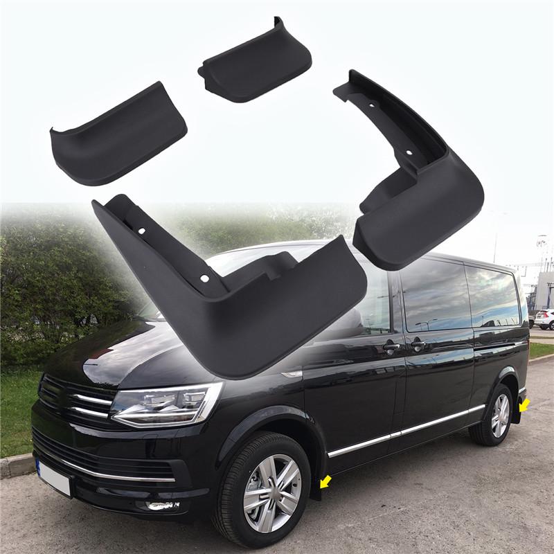 Брызговики MGC VW Volkswagen Transporter Multivan T6 2015-2019 г. в. комплект 4 шт. (7H0075111/7H0075101) - фото 4