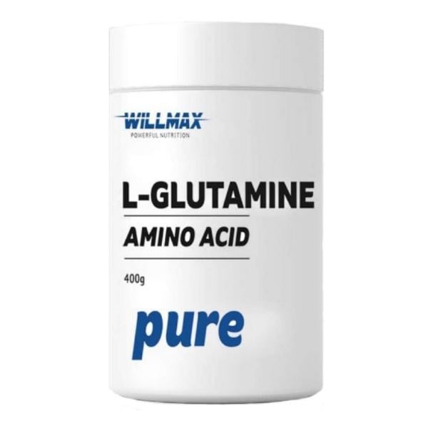 Глютамін для спорту Willmax L-Glutamine 400 г 80 порцій Pure (000021894)