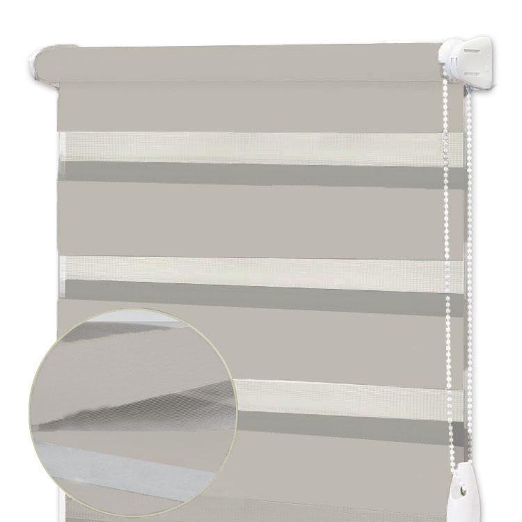 Ролета тканинна День-Ніч Mini Besta Wenster Chic DN 6009 130х185 см Світло-сірий (АНБ610819483)