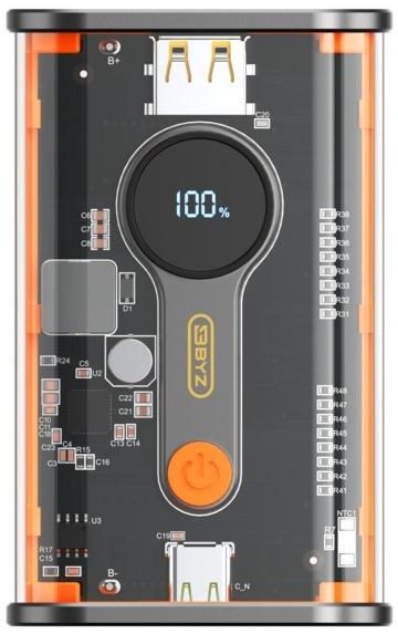 Портативное зарядное устройство BYZ W90 20000 mAh 22,5W Orange (BYZ-W90-O) - фото 2 Портативное зарядное устройство BYZ W90 20000 mAh 22,5W Orange (BYZ-W90-O) - фото 2
