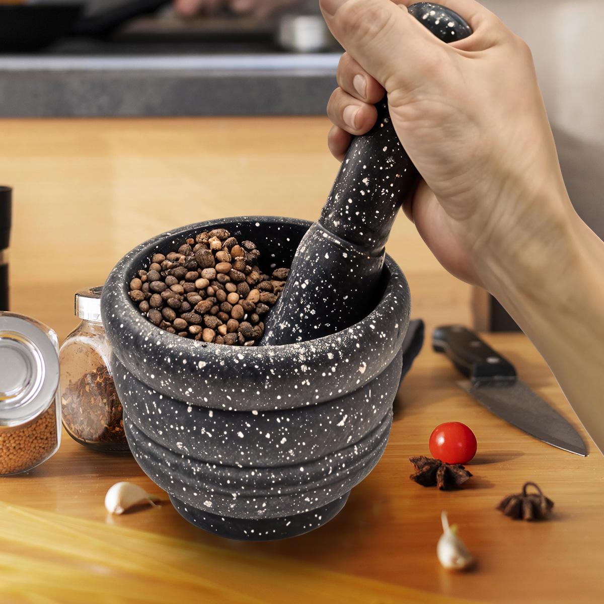 Ступка для спецій Kayfovo PL-1 пластикова з товкачем (29311) - фото 5 Ступка для спецій Kayfovo PL-1 пластикова з товкачем (29311) - фото 5