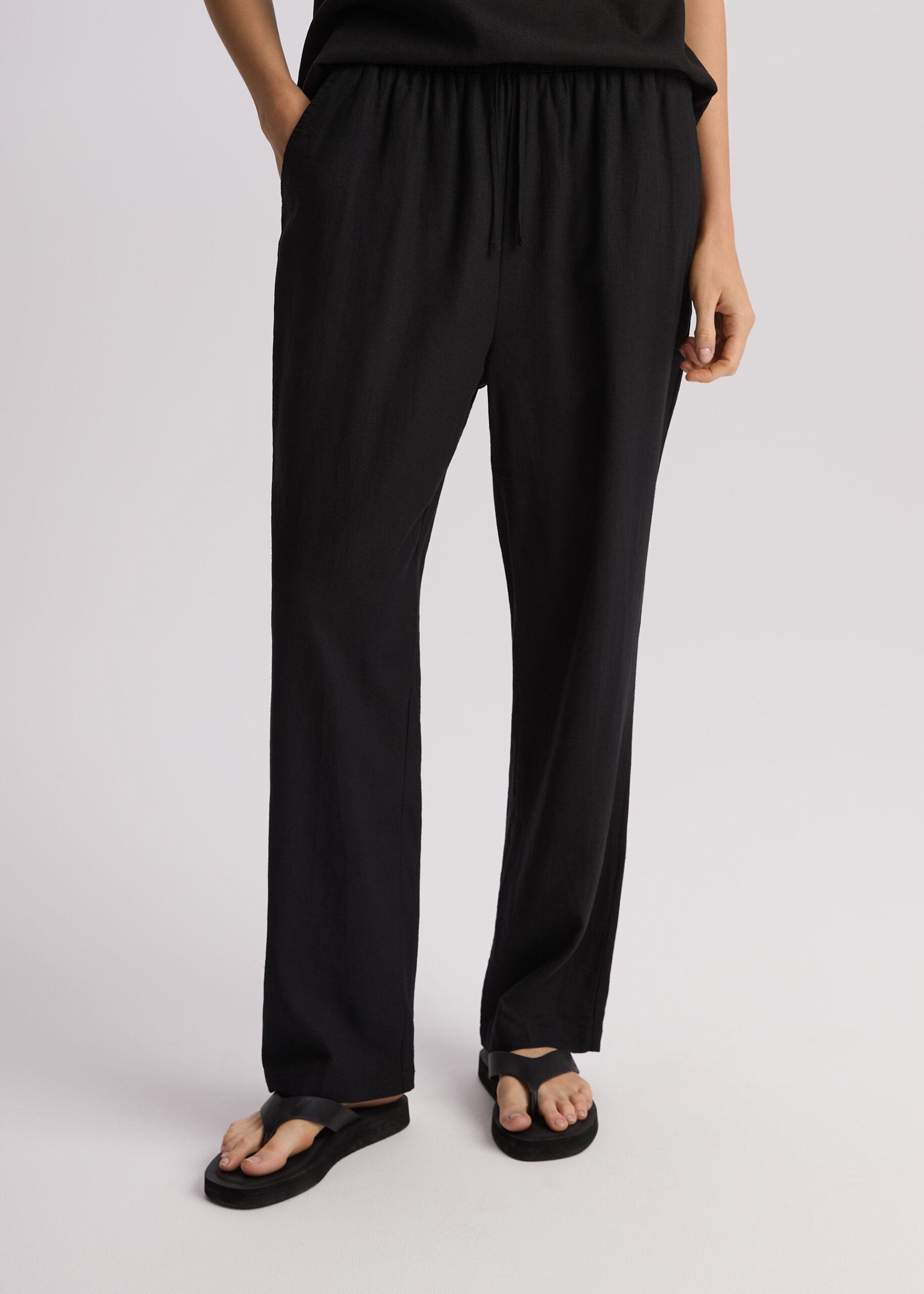 Брюки свободные женские Diverse LENEA р. 42 Черный (5905384144447)