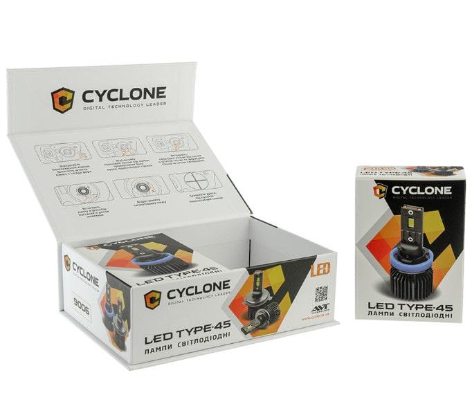 Лампа LED Cyclone 9006 6000K TYPE 45 (8706) 1 шт. - фото 2