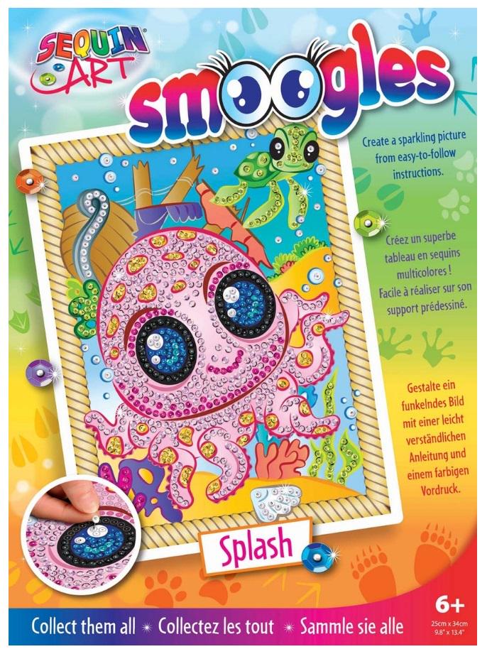 Детская картина из блесток Sequin Art Smoogles Осьминог 25х34 см от 6 лет (SA1813)