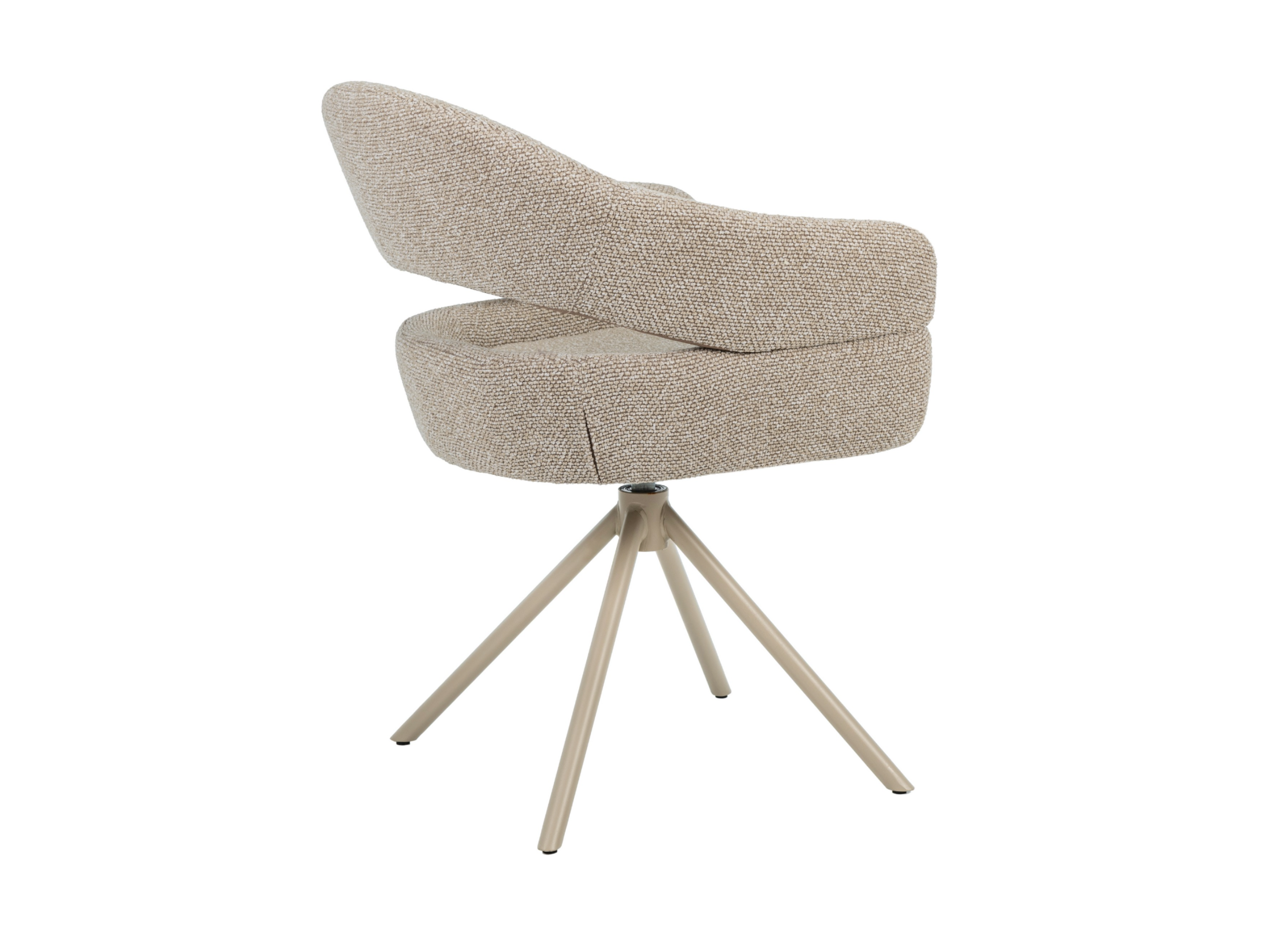 Стілець поворотний Vetro Бежевий льон/Капучино (R-180) - фото 3 Стілець поворотний Vetro Бежевий льон/Капучино (R-180) - фото 3