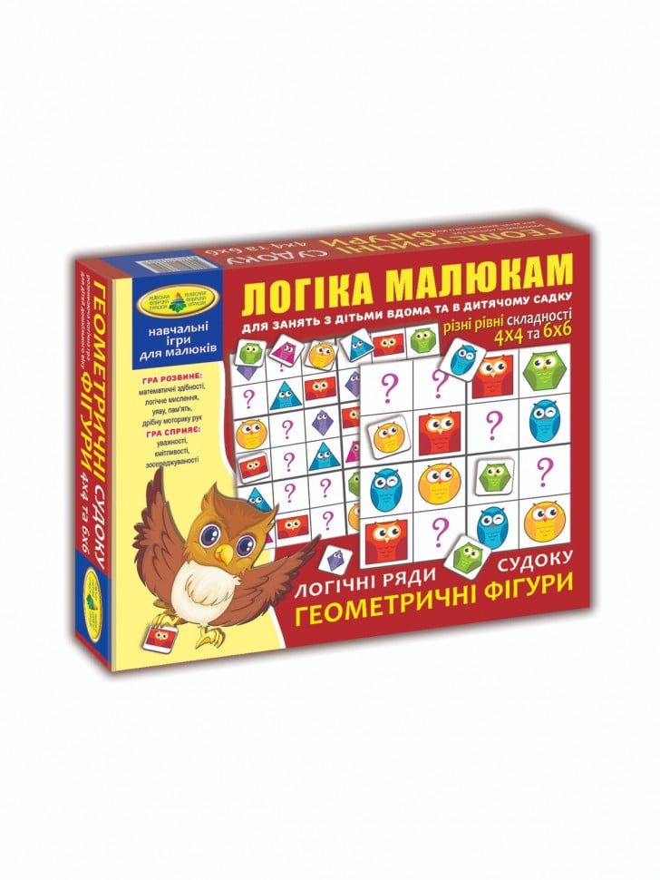 Игра настольная КФІ Судоку "Геометричні фігури" (82746) - фото 1