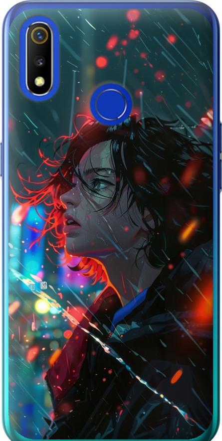 Чехол на Realme 3 Ночные огни (6096u-1869-42517)