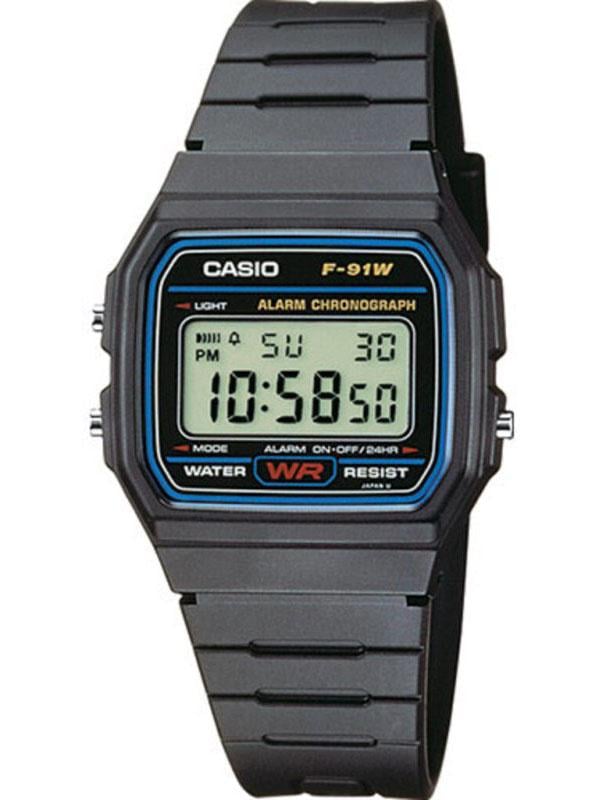 Наручний годинник чоловічий Casio F-91W-1YEG (175382)