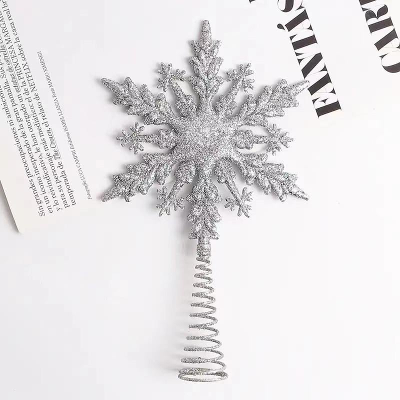 Верхівка для ялинки Зірка декор 210x126 мм Сріблястий (181890) - фото 3 Верхівка для ялинки Зірка декор 210x126 мм Сріблястий (181890) - фото 3