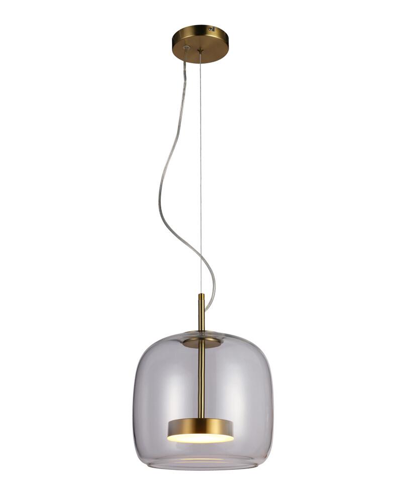 Подвесной светильник Italux PND-17760A-BRSS-CL Caste LED 1x10W 3000K 850Lm IP20 Золотой (27506752)