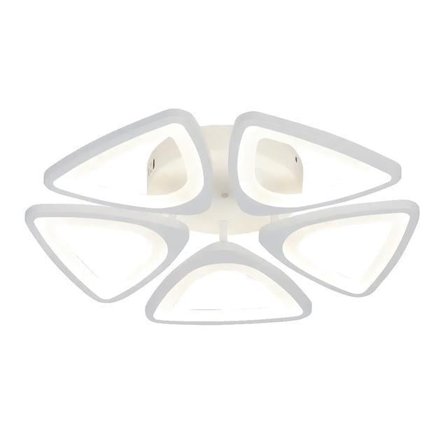 LED-люстра стельова Valeso з пультом та трикутними плафонами 3000/6500K IP20 G 2711/5 WT 1 100W Білий (28685625)