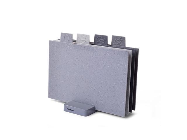 Набір з 4-х обробних дощок Fissman 32х19 см з пластику (8016)