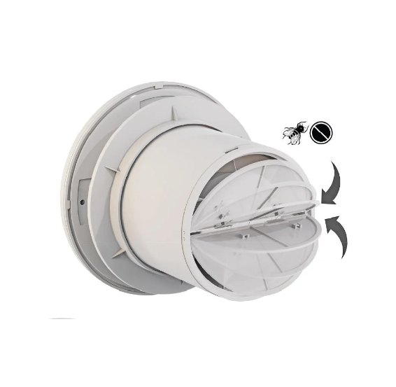 Вентилятор вытяжной HOROZ AIRYMAX-2 12W с клапаном Белый (25985403) - фото 3