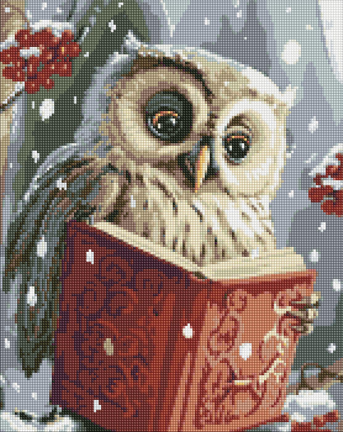 Алмазная мозаика Умная совушка (AMO7816)