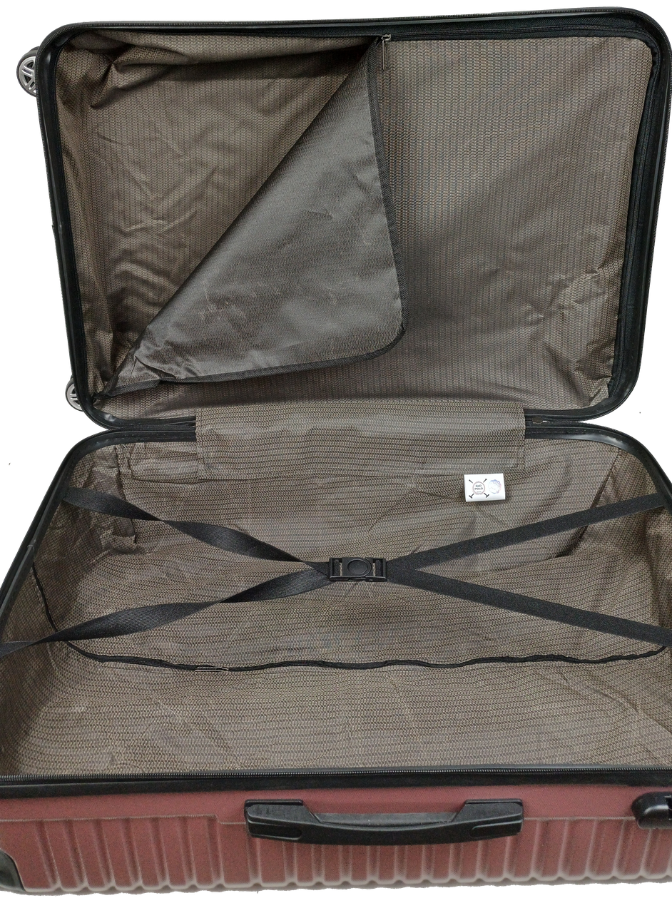 Валіза на колесах GD Polo велика пластикова 115 л Пудровий - фото 5 Валіза на колесах GD Polo велика пластикова 115 л Пудровий - фото 5