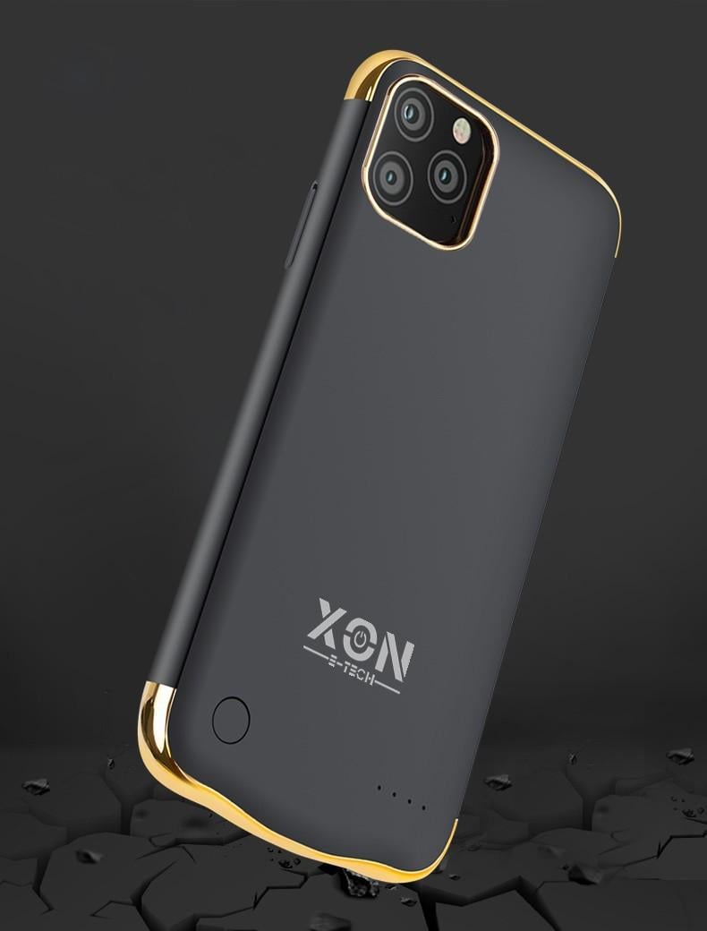 Чохол-акумулятор XON PowerCase для iPhone 12 5500 mAh Black/Gold - фото 4