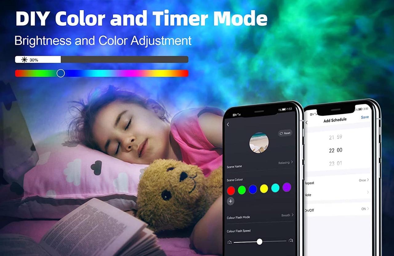 Проектор зоряного неба LED управління через додаток і голос сумісний з Alexa та Google Home - фото 4 Проектор зоряного неба LED управління через додаток і голос сумісний з Alexa та Google Home - фото 4