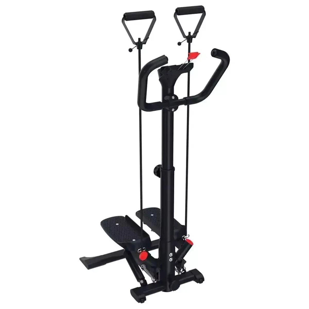 Степпер на колесиках Crivit Swing Stepper с ручками/ЖК-дисплеем/экспандерами/держателем для смартфона (3066613642)