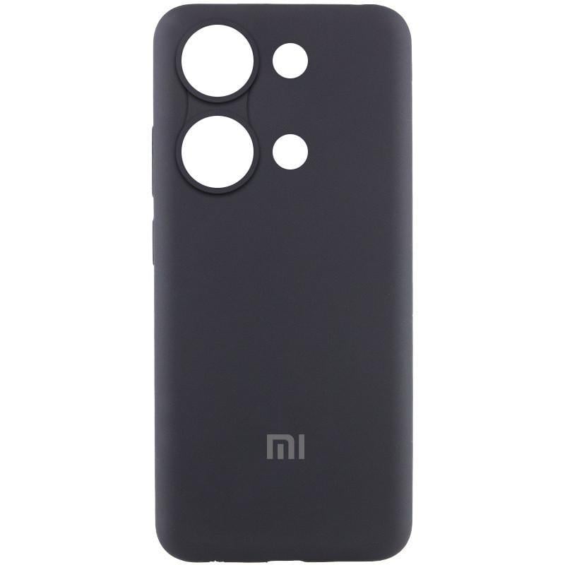 Противоударный Чехол Silicone Cover Lakshmi Full Camera (AAA) with Logo для Xiaomi Redmi Note 13 Pro 4G Black
